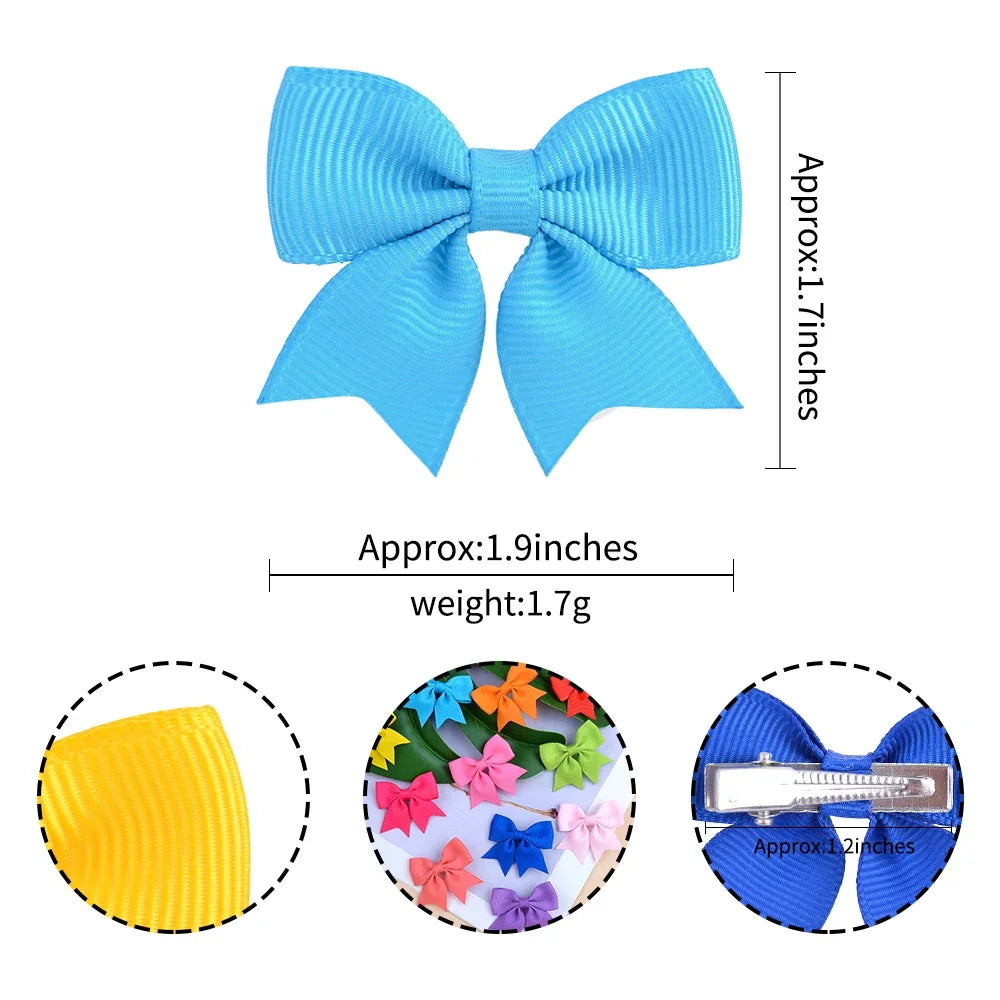 Baby Bow Hair Clips 10 piece set