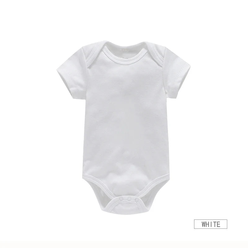 Soft cotton baby bodysuit set