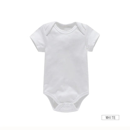 Soft cotton baby bodysuit set