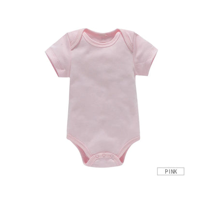 Soft cotton baby bodysuit set