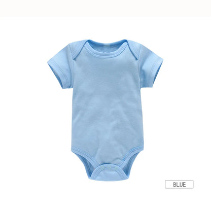 Soft cotton baby bodysuit set