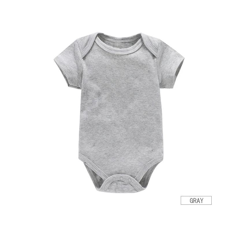 Soft cotton baby bodysuit set