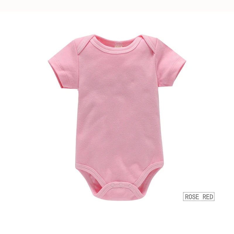 Soft cotton baby bodysuit set