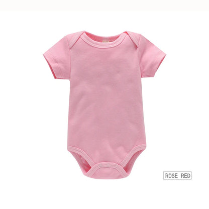 Soft cotton baby bodysuit set