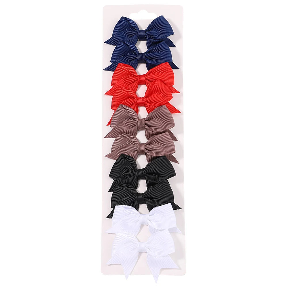 Baby Bow Hair Clips 10 piece set