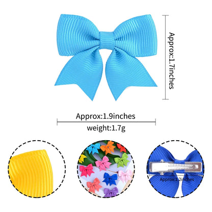 Baby Bow Hair Clips 10 piece set