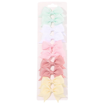 Baby Bow Hair Clips 10 piece set