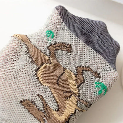 Comfy Dino Socks for Kids-5 pairs