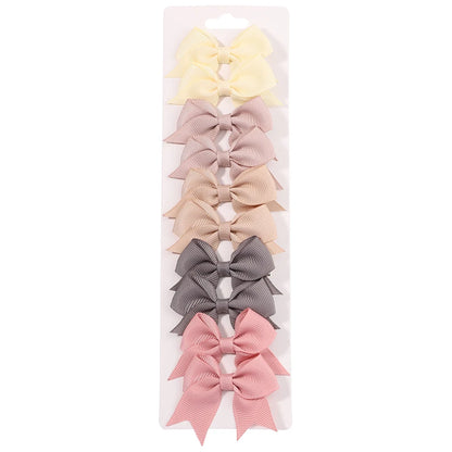 Baby Bow Hair Clips 10 piece set