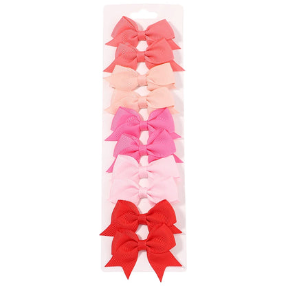 Baby Bow Hair Clips 10 piece set