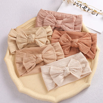 Soft Baby Bow Headbands- 3 piece set