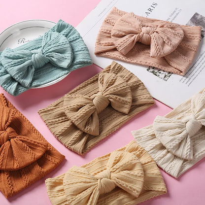 Soft Baby Bow Headbands- 3 piece set