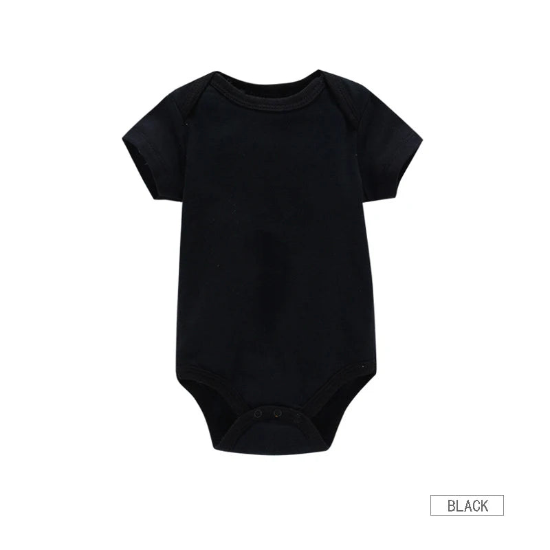 Soft cotton baby bodysuit set