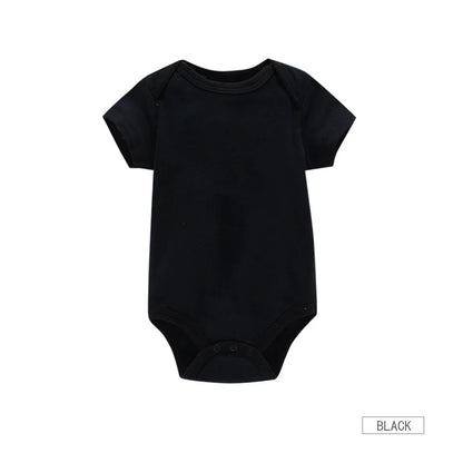 Soft cotton baby bodysuit set